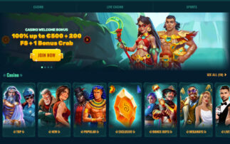 Spinanga Casino Homepage