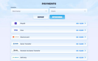 OnlySpins Auszahlungsmethoden