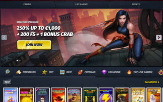 Αρχική σελίδα του καζίνο AllySpin