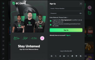 BC.Game Σύνδεση και Εγγραφή
