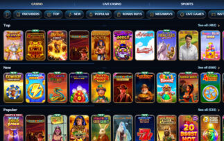 Millioner Casino Παιχνίδια