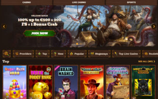 FatPirate casino homepage