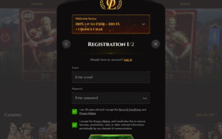Legiano casino login and registration