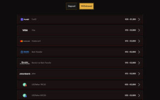 Legiano casino withdrawal methods