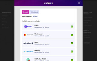 RTbet casino deposit methods