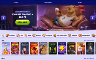 Spinbara Casino Homepage