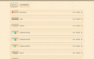 Vegasino casino deposit methods