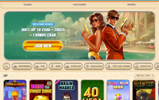 Vegasino casino homepage