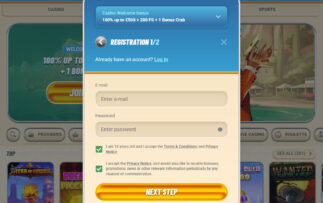 Vegasino casino login and registration