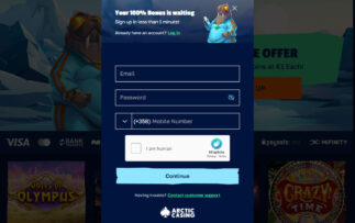 Arctic Casino Login and Registration