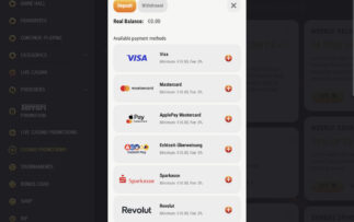 FEZbet Deposit Methods