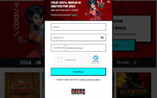 Manga Casino Login and Registration