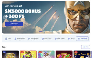 RocketSpin Casino Homepage