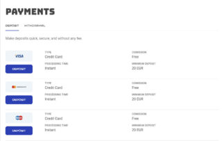 RocketSpin Deposit Methods