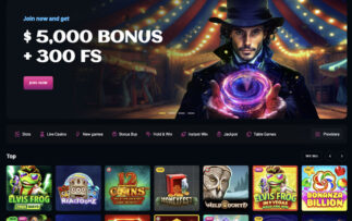 SpinsUp Casino Homepage