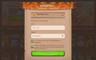 StoneVegas Login and Registration