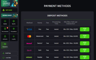 Neospin Deposit Methods