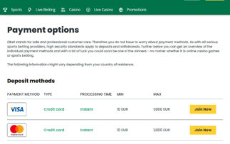 Qbet Deposit Methods