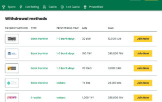 Qbet Withdraw Methods
