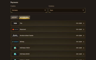 Realz Withdrawal Methods