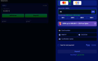 Spinwinera Deposit Methods